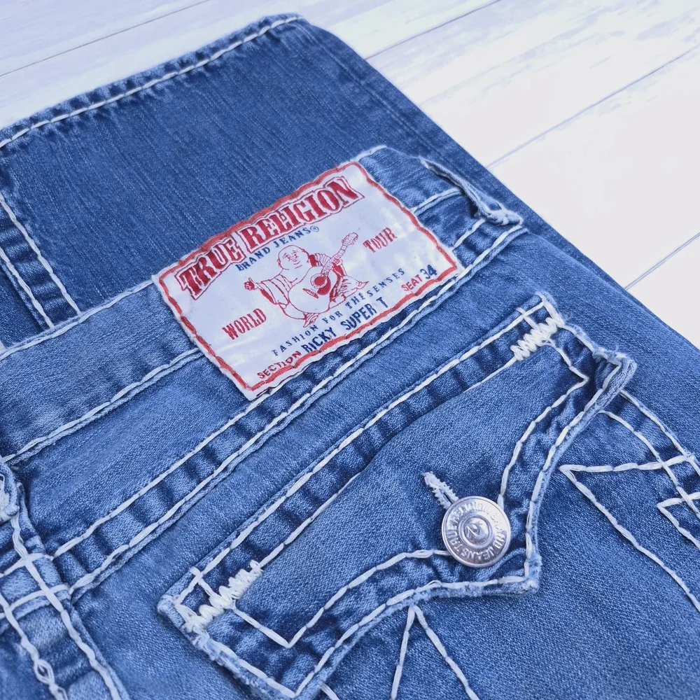True Religion Men's Blue Jeans - Picture 4 of 7